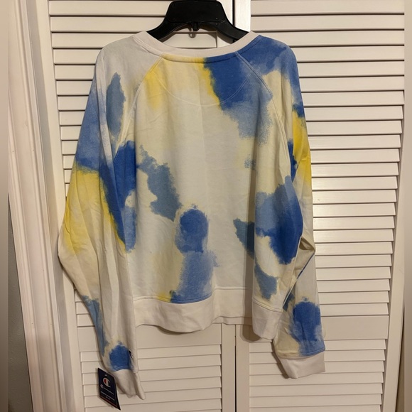 Champion Women's Tie-Dye Crew Neck Sweater - Picture 2 of 3